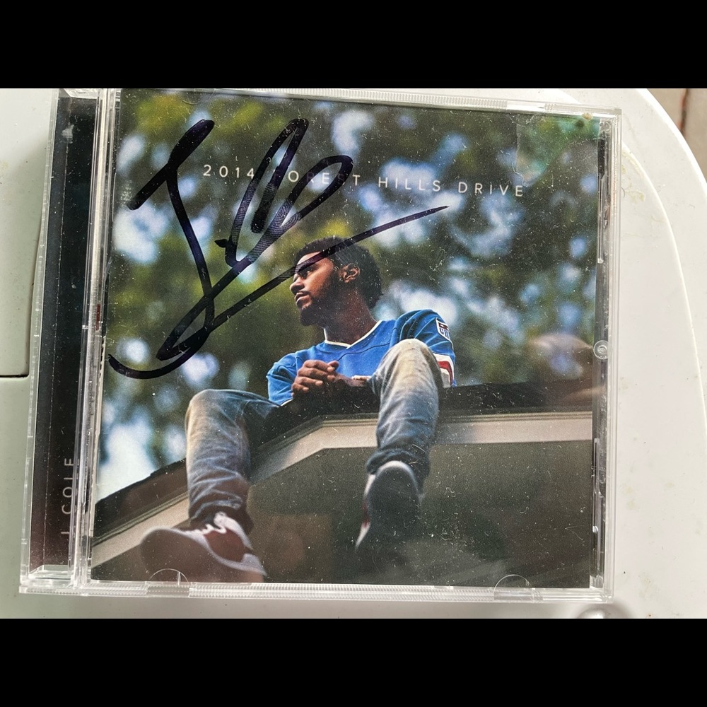 J cole autographed Cd